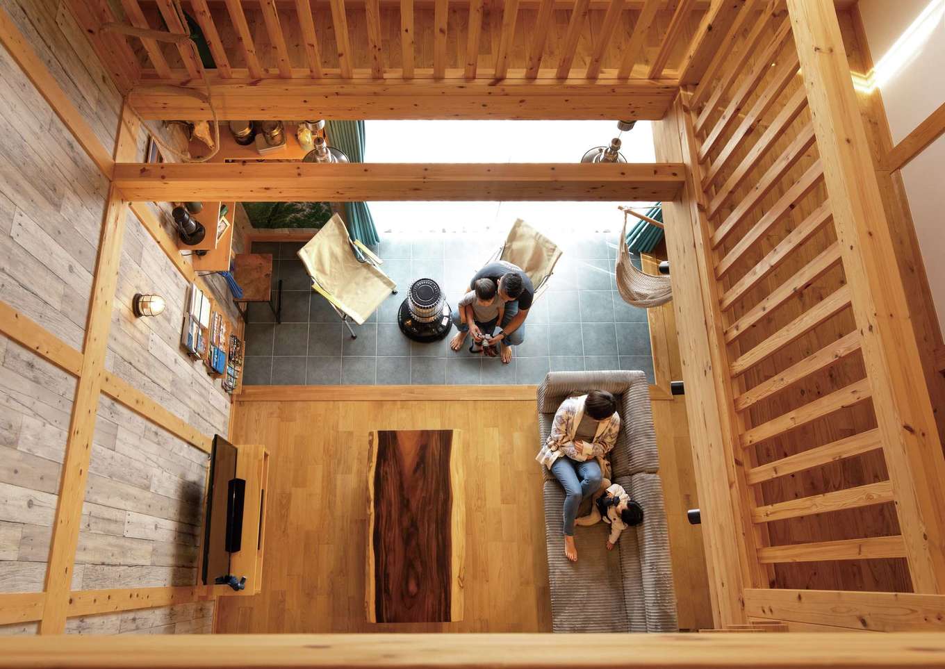 サイエンスホーム【子育て、趣味、自然素材】外張り断熱が高気密・高断熱を実現し、結露の発生を抑制。家族だけでなく、家の健康も守る