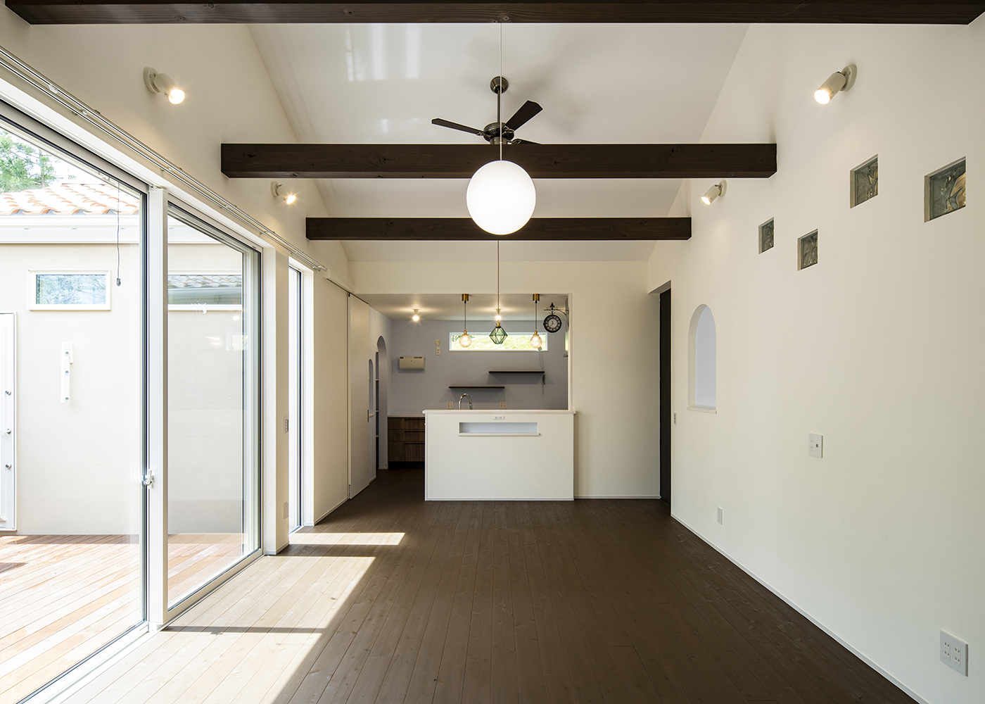 Dairyu Home（シンプルノート御殿場・小山・裾野）【輸入住宅、自然素材、夫婦で暮らす】開放感のあるリビング