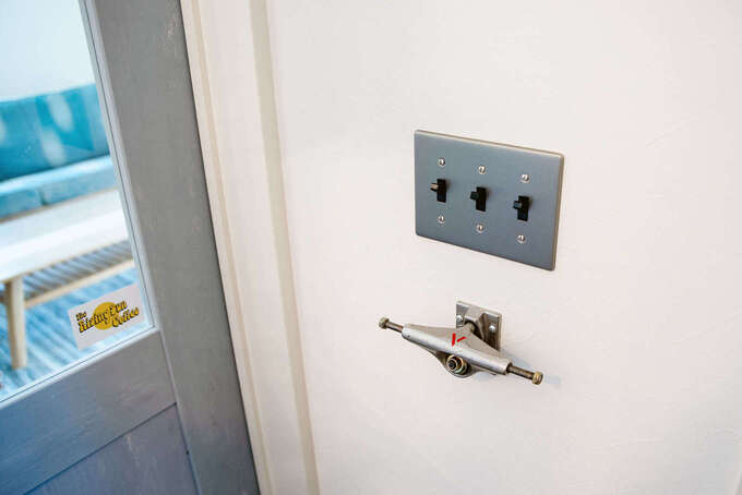 スケボーのパーツで作ったキーホルダー