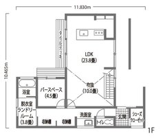 ホテルライクな暮らしを楽しむ大空間リビングのある家