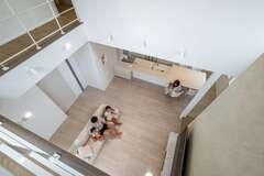 洗練空間＋動線・収納・見守りで子育てしやすく、毎日うれしい家に！