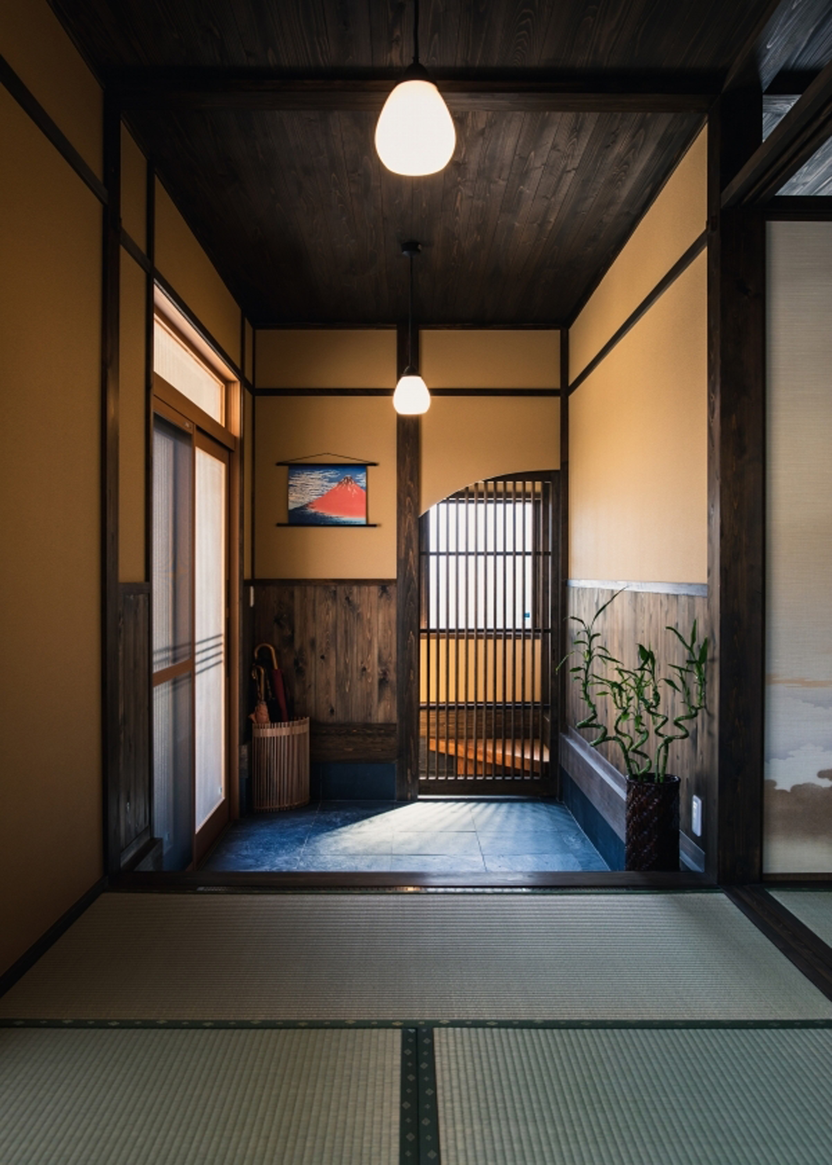 小幡建設【デザイン住宅、和風、省エネ】玄関とつながる和室