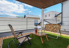 リビングとつながるアウトドアリビング