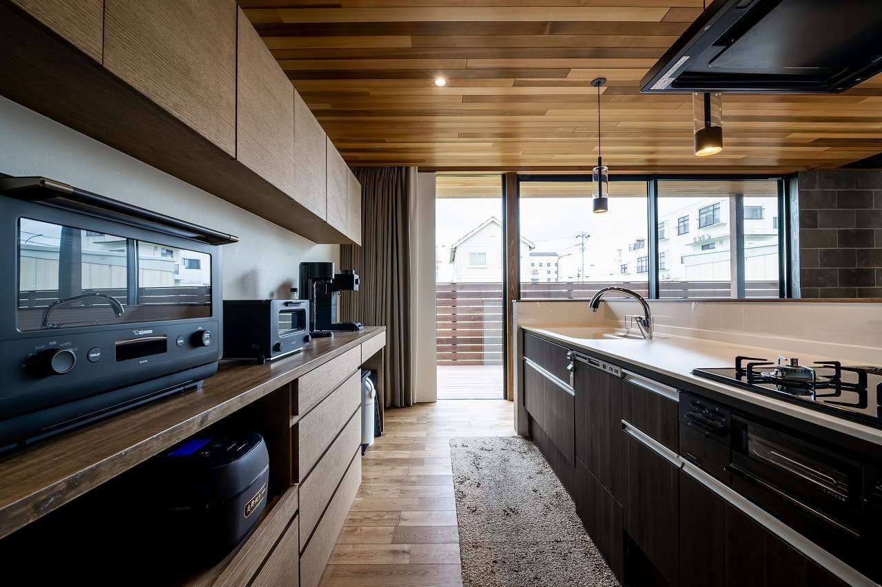 アーキテックス【デザイン住宅、省エネ、平屋】カップボードは同社の造作