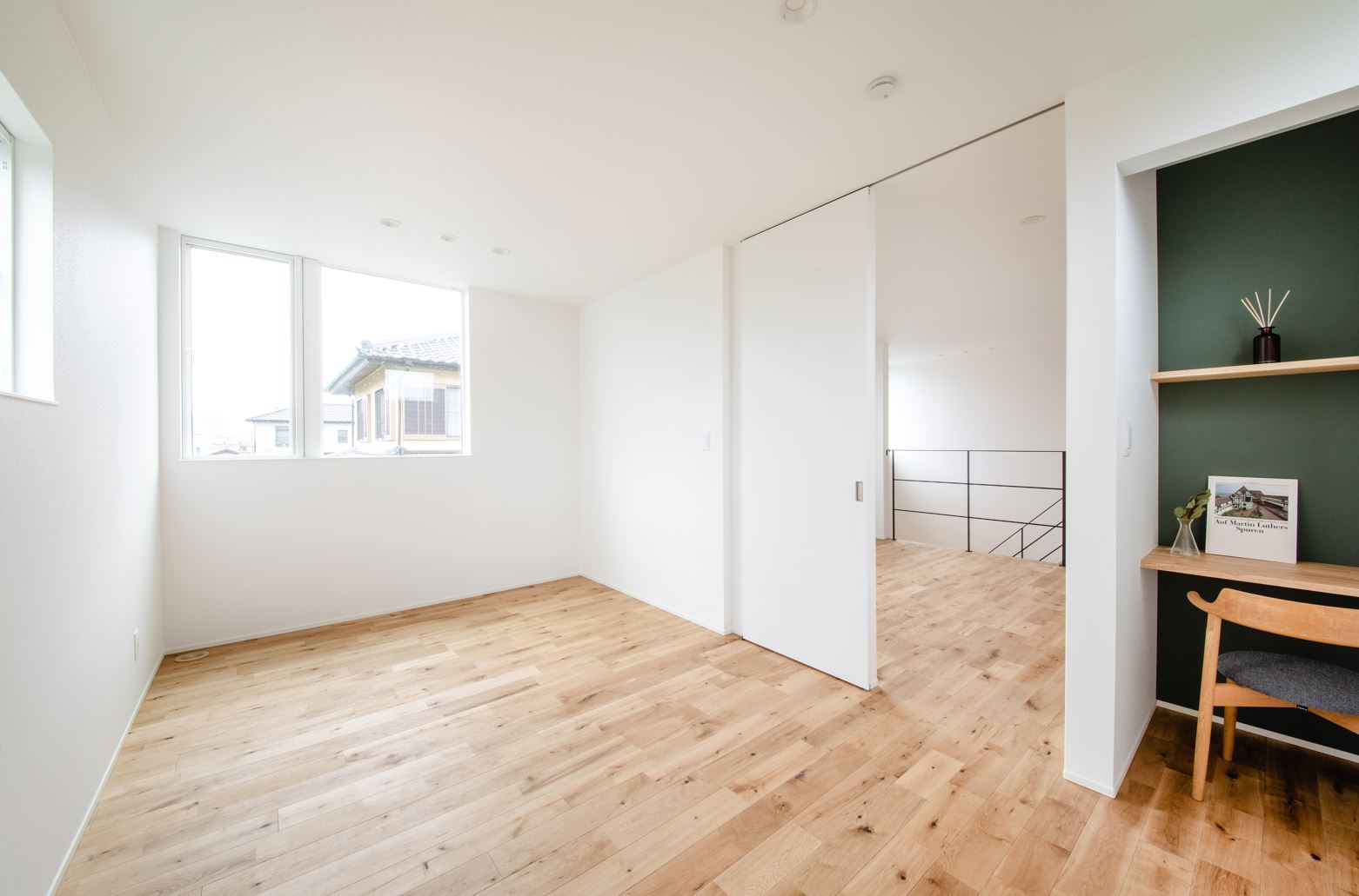 S.CONNECT（エスコネクト）【デザイン住宅、間取り、建築家】2階は可変性を重視。将来必要になったら壁などを作って部屋数を自由に調整できる