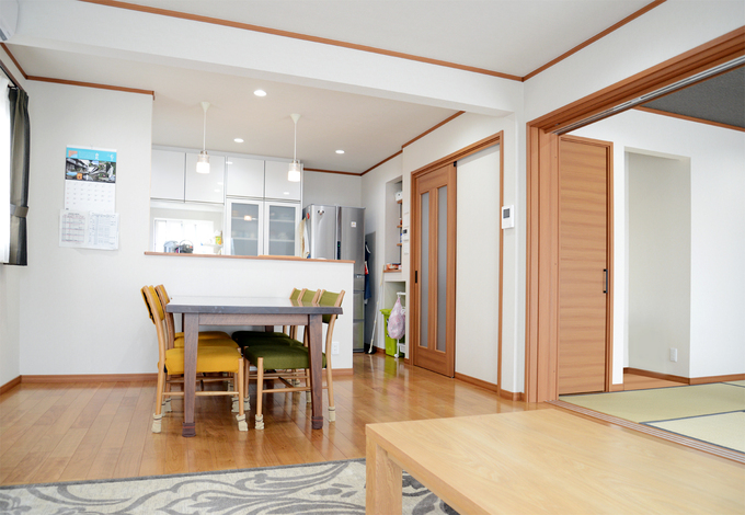 16畳のLDK＋6畳の和室が一体となった空間に