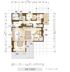 家族が集まり、団欒を楽しむ囲炉裏キッチンにこだわった住まい