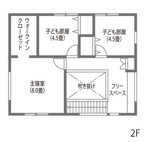 オレンジハウス コンパクトでも快適に暮らせる北欧スタイルの家 2階
