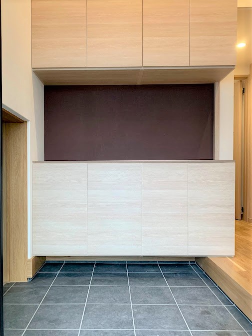 ミサワホーム静岡【収納力、平屋、スキップフロア】玄関には大容量のシューズボックスを完備