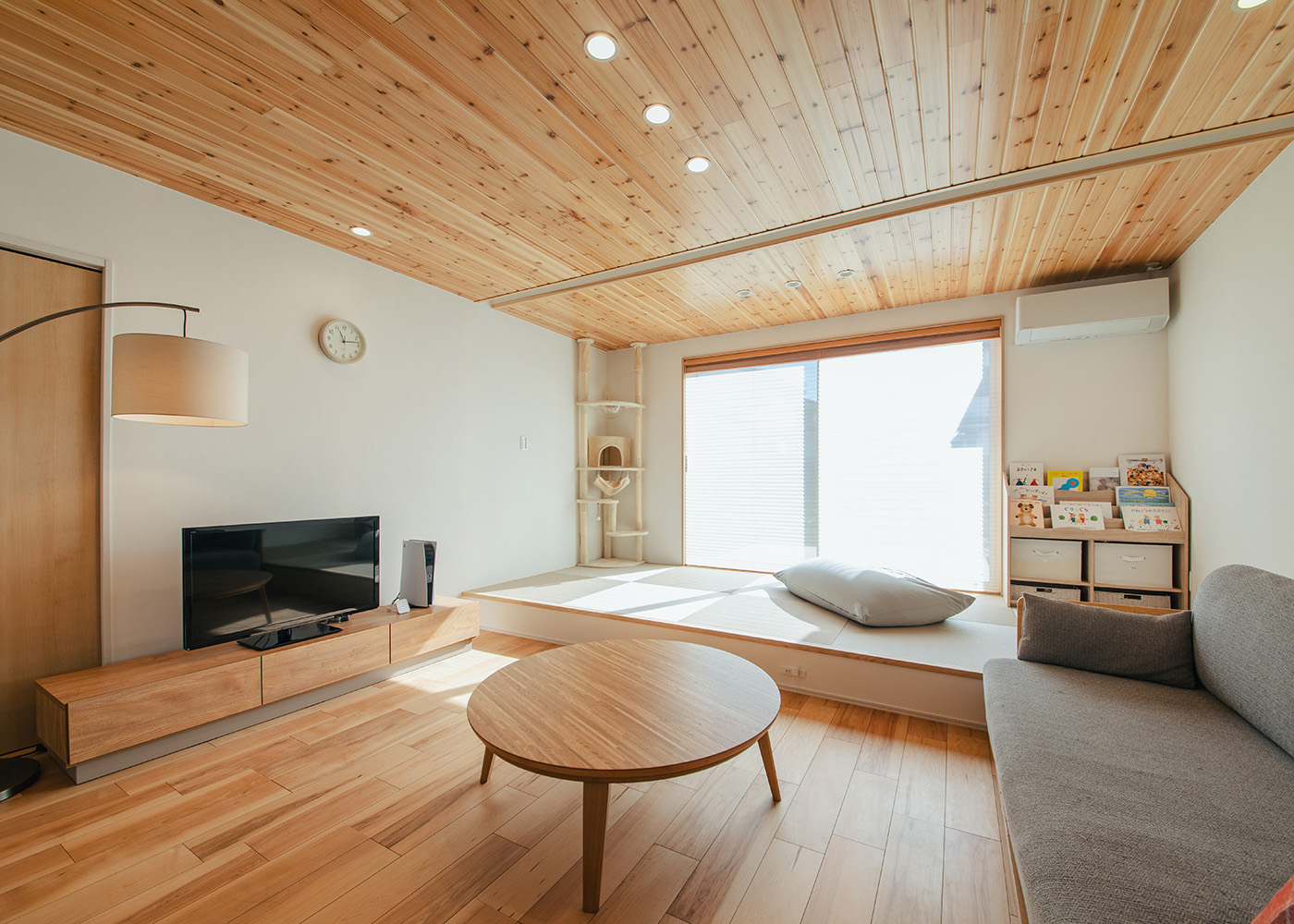 ナイスホーム【子育て、和風、間取り】大きな掃き出し窓もSさんのこだわり