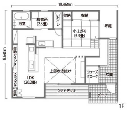 Yamaguchi Design  太陽光発電＋蓄電池で光熱費が激減！開放感と抜け感が心地よさを運ぶ家 1階