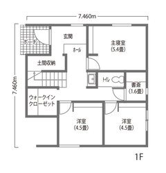 2階リビングで採光を確保。回遊動線も魅力の住まい