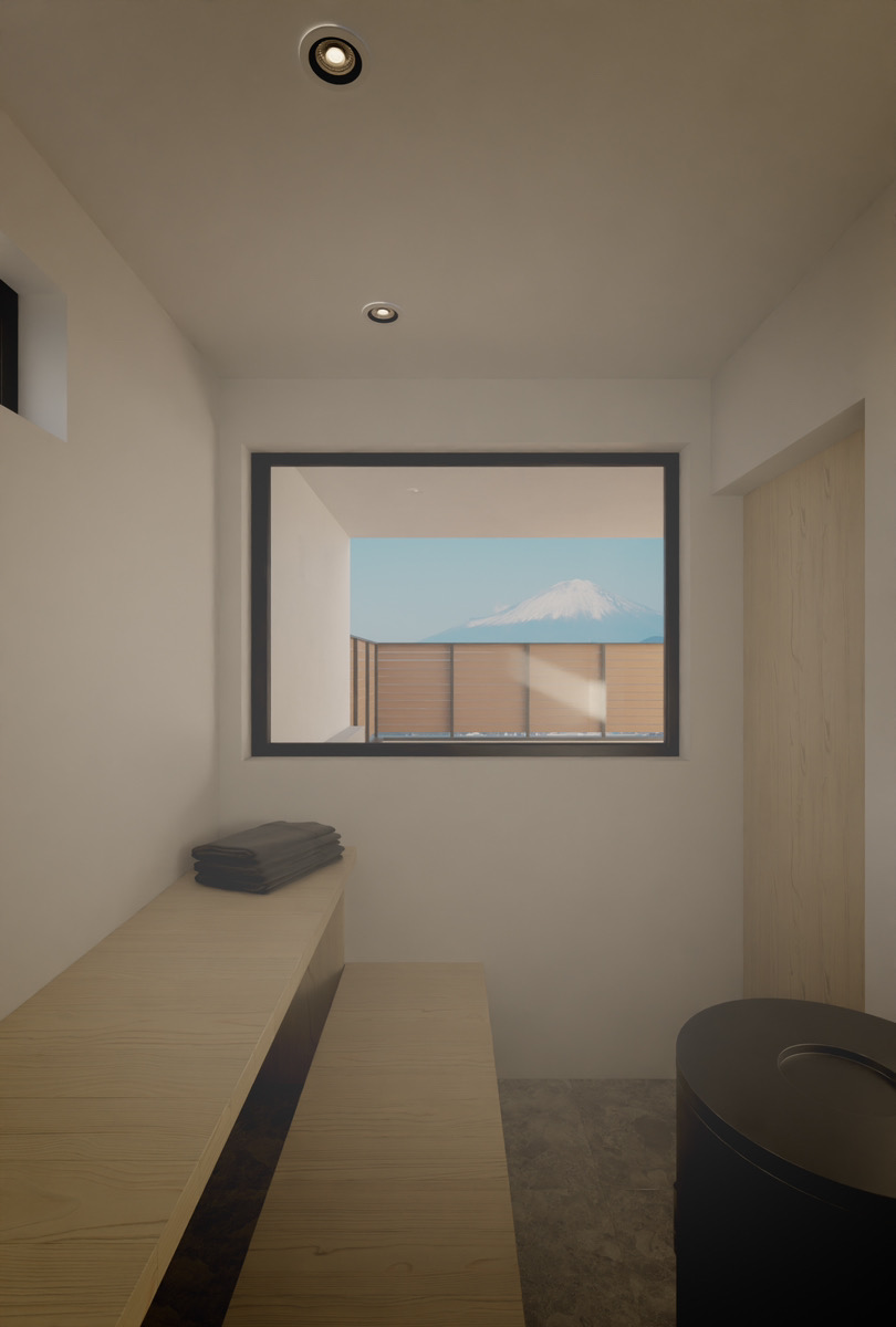 外の景色を眺めながら楽しむプライベートサウナ