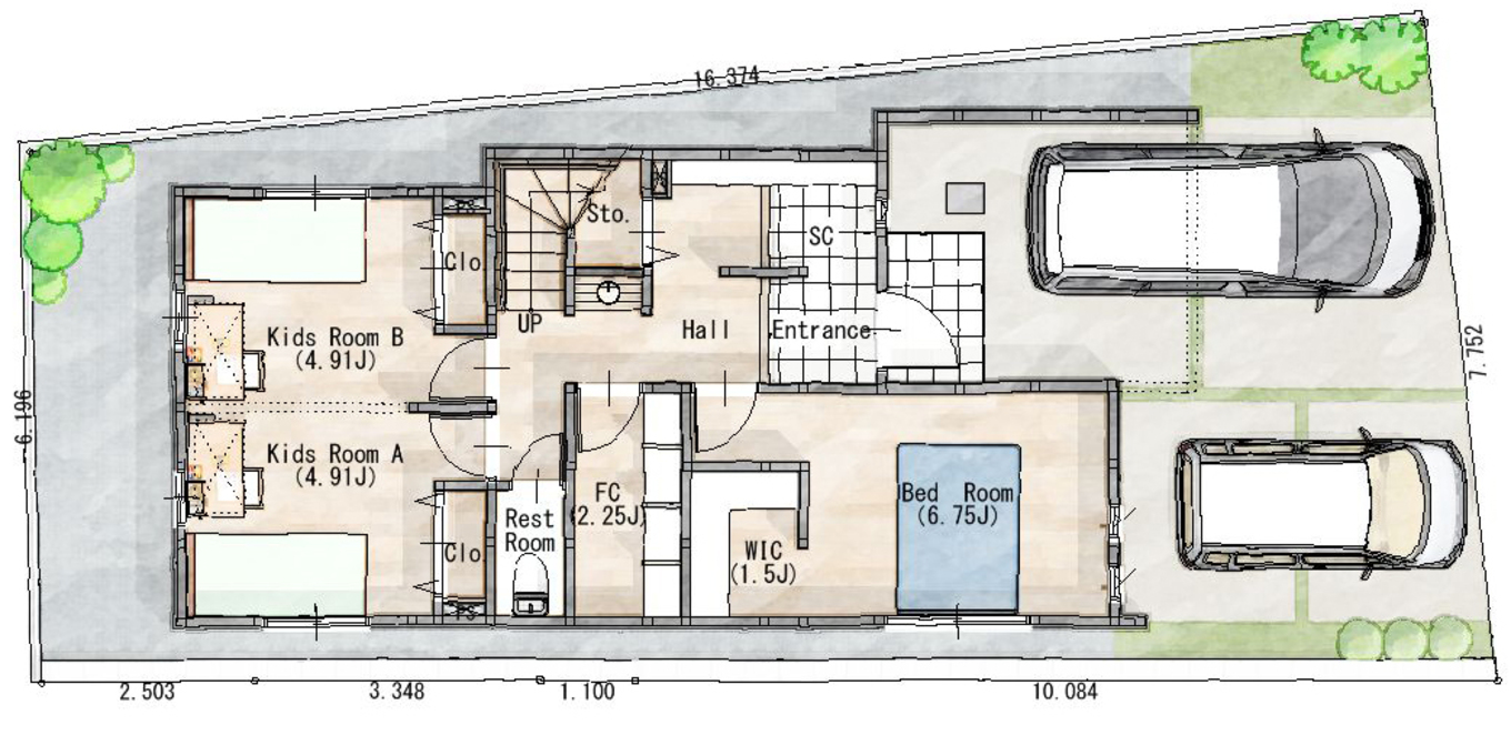 三和建設 極上のおうち時間を満喫できる家 1階