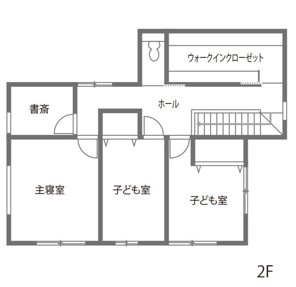 内田建設 豊橋市　道路からの視線を気にせず暮らせる家 2階