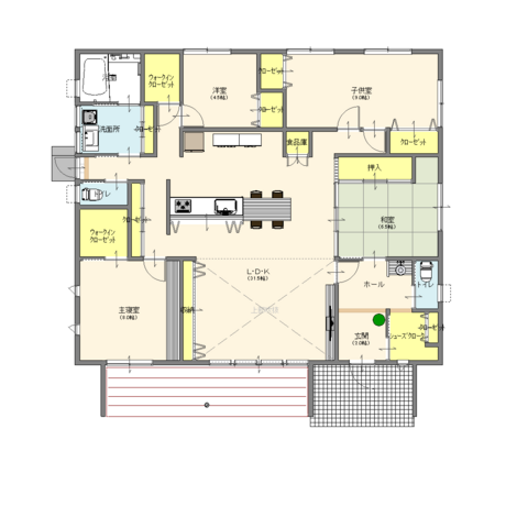 KOUBOU STYLE 建築工房相良（FPの家） 暮らしやすさと自然の快適さを兼ね備えた平屋の家 平屋