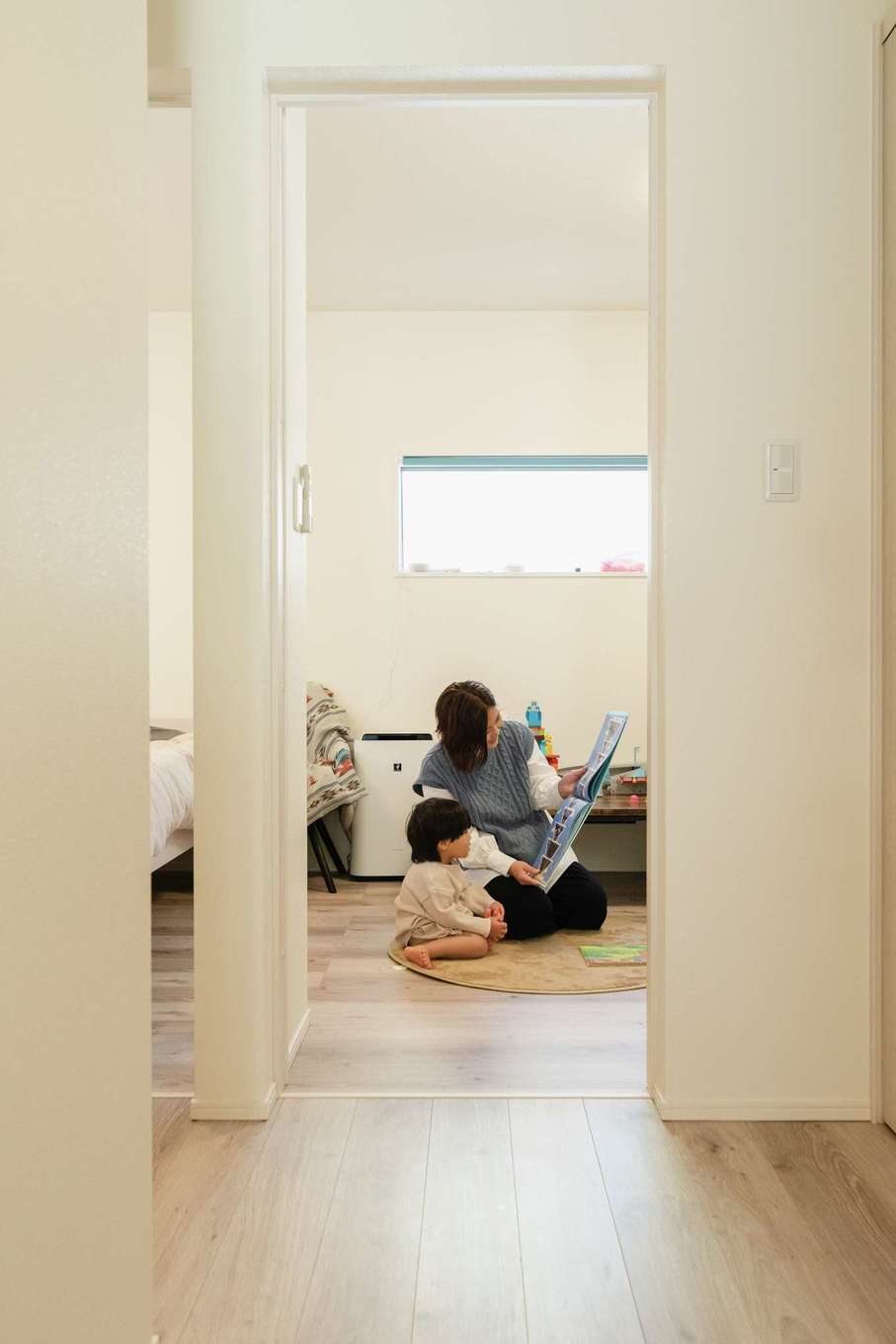 HAPPY HOUSE（山田工務店）【デザイン住宅、間取り、平屋】子ども部屋は成長に合わせて2つに分割できるつくり