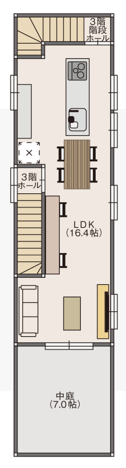 ARCHITECT STUDIO TEGOKORO （遠藤建築店） 楽しさ重視の狭小住宅 3階