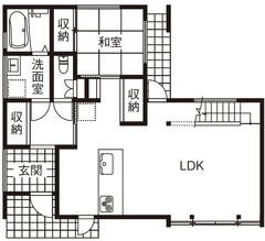 猫と暮らす開放的な吹き抜けが魅力の家