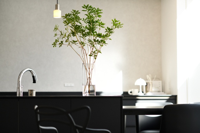 おしゃれに飾られたキッチン