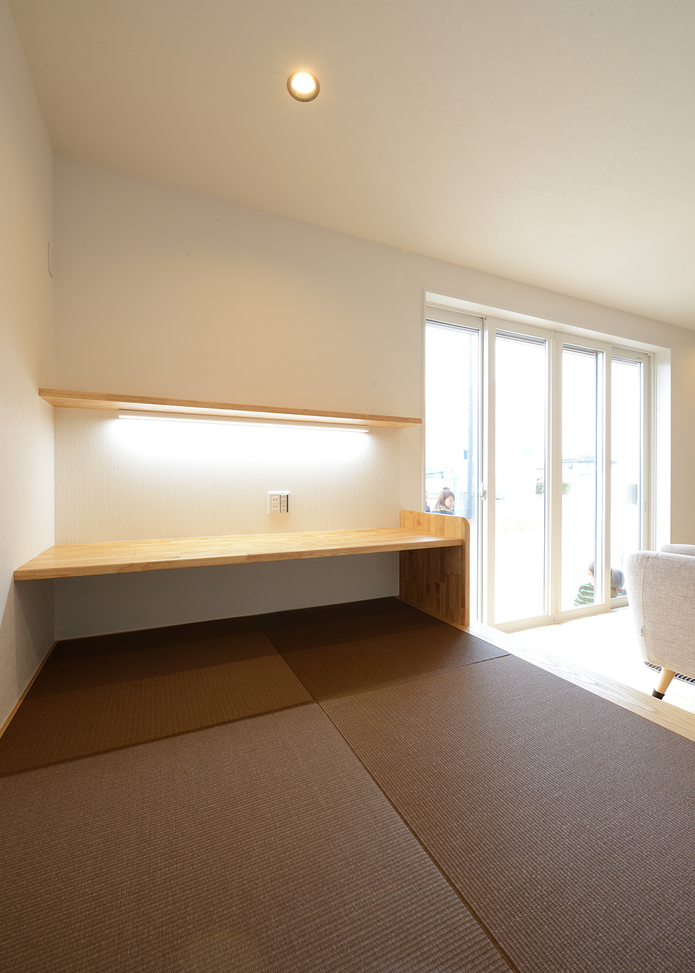 Yamaguchi Design 【収納力、二世帯住宅、間取り】畳コーナー、和室