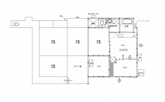 リノベーション後の間取り図