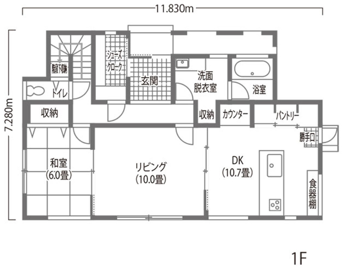 イシカワ 完全自由設計で手に入れたのは、理想以上の暮らし 1階