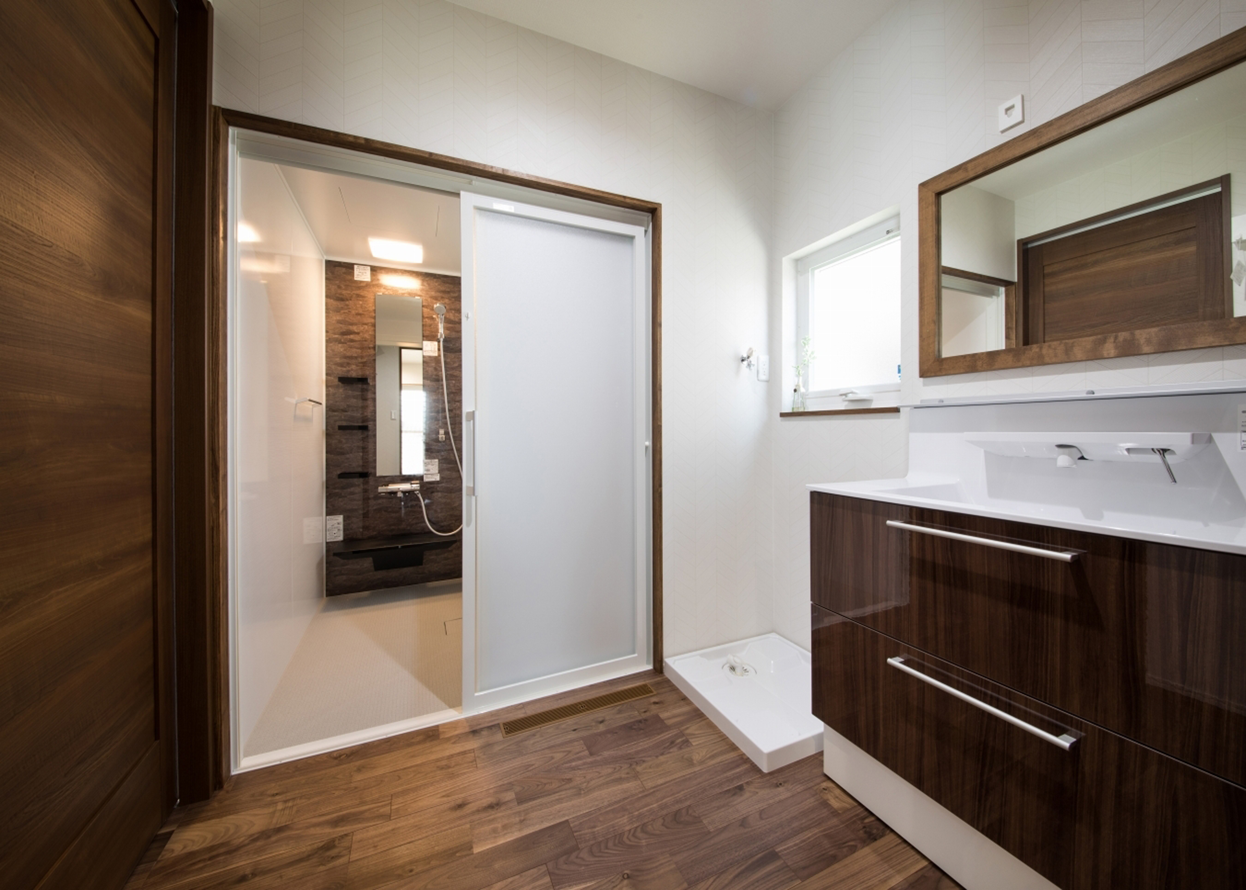 小幡建設【夫婦で暮らす、間取り、平屋】洗面スペース