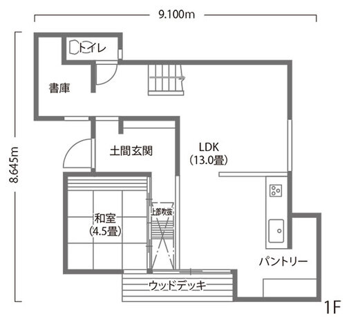 SEIEN ARCHITECT インダストリアル×和が美しく融合した住まい 1F