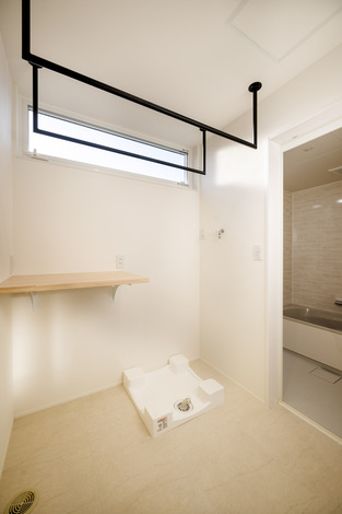 脱衣兼洗濯室は家事効率に配慮して計画