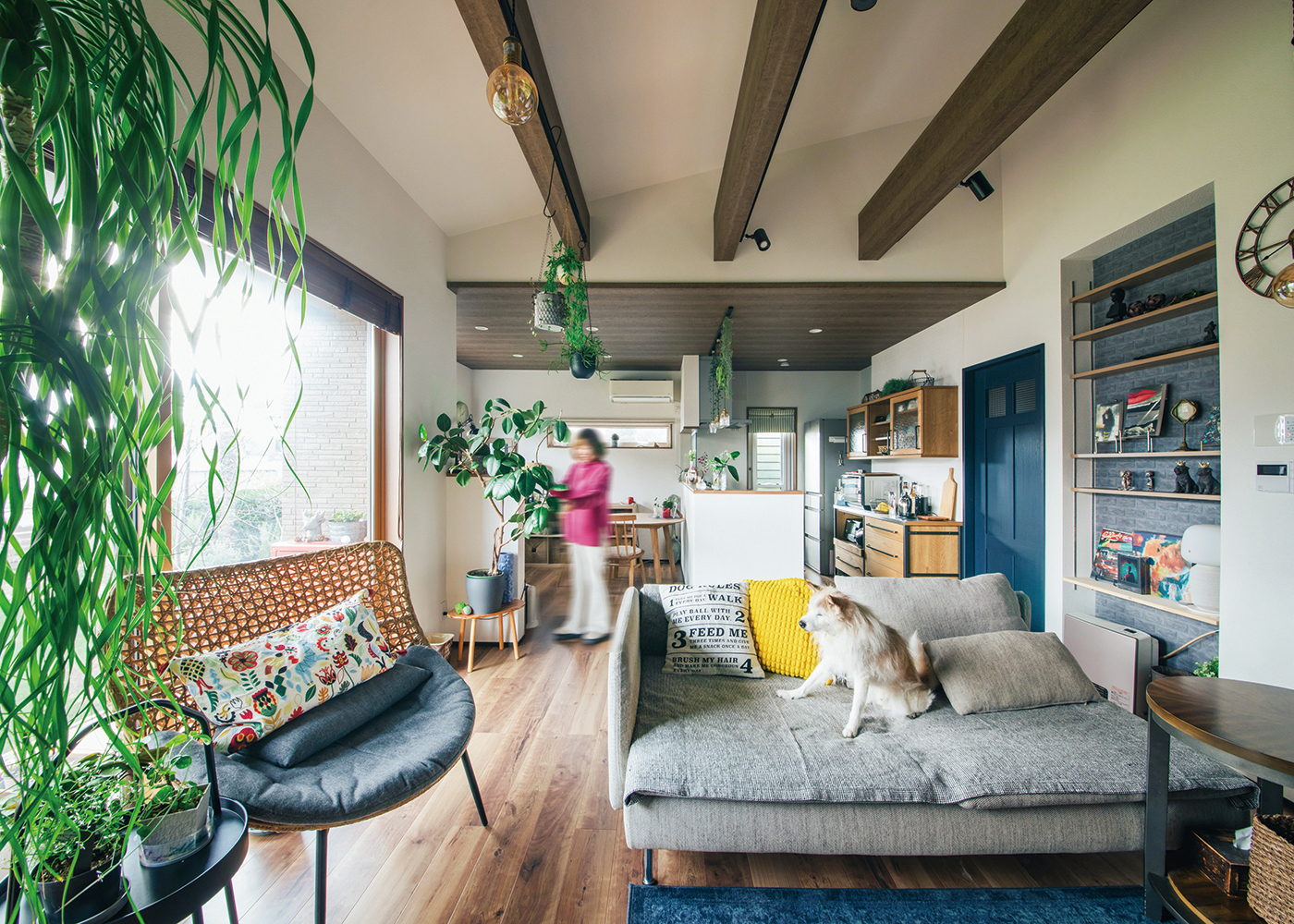 吉川住建【間取り、平屋、鉄骨鉄筋コンクリート構造】柱と柱の間隔を最大10mまで広げられるテクノストラクチャー工法を生かし、縦にも横にも広がりのある開放的な平屋に