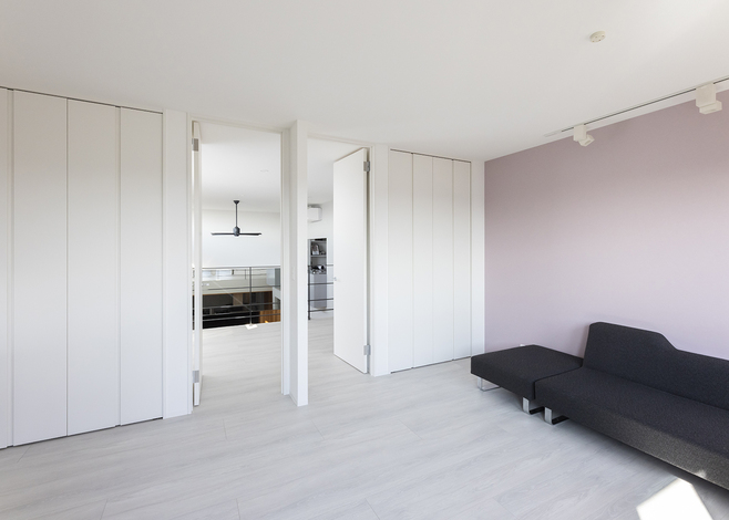 2階の子ども部屋は将来的に仕切って利用