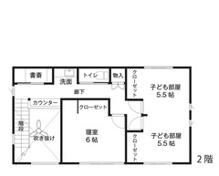 窓から陽光注ぐ、心地よいカフェ風住宅