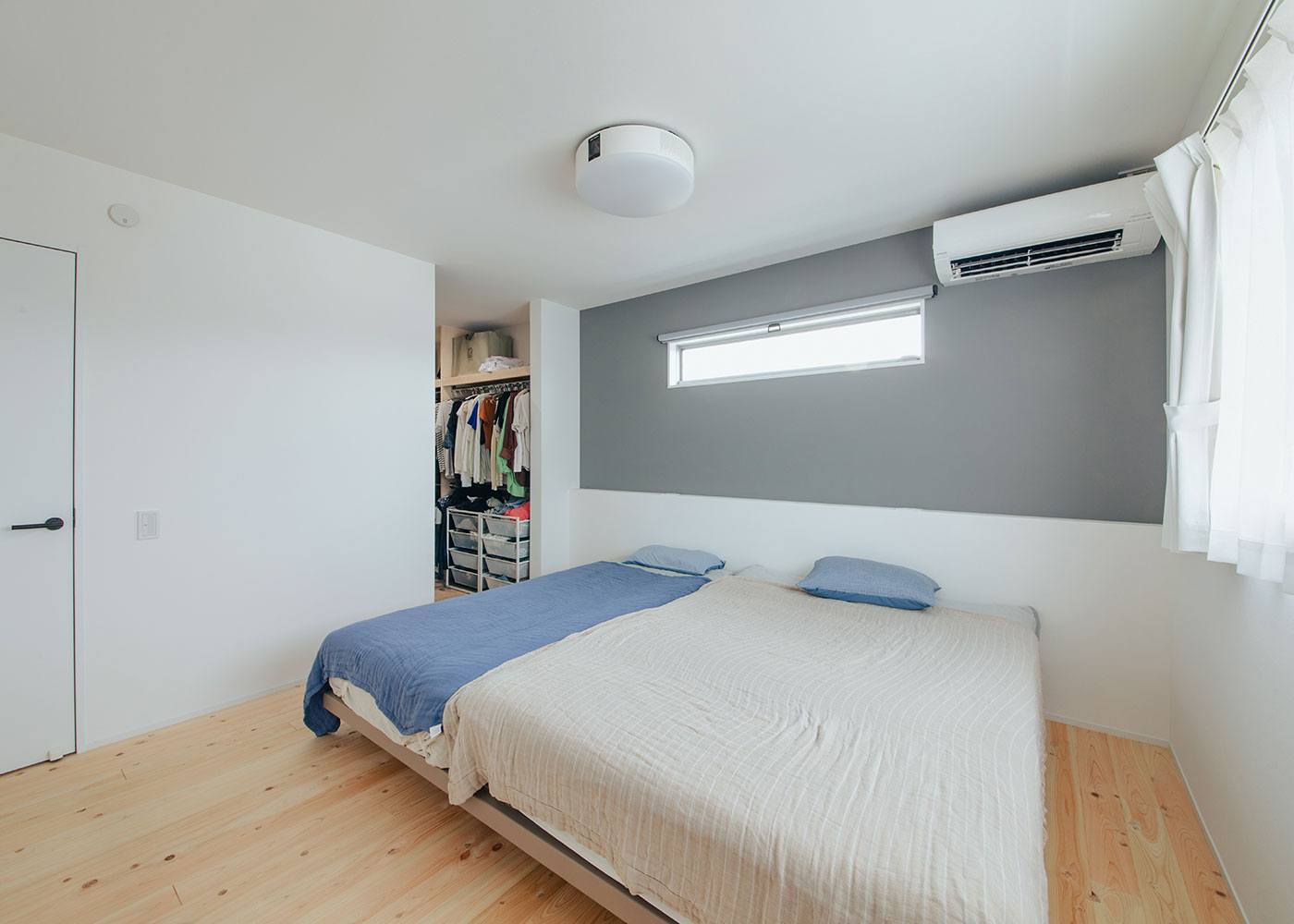 フジモクの家（富士木材）【趣味、自然素材、間取り】機能的なウォークインクローゼットを用意