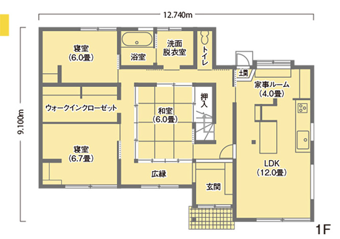 リノベーション後の間取り図