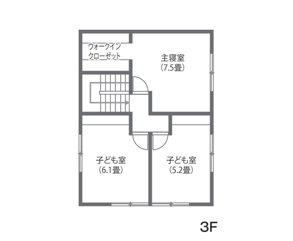 寝室と子ども室も暖かい