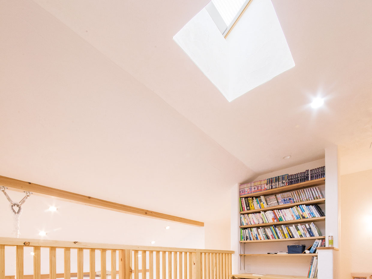 キッチン、脱衣室、寝室、フリースペース……
天窓の設置場所はアイデア次第で個性と効果を発揮