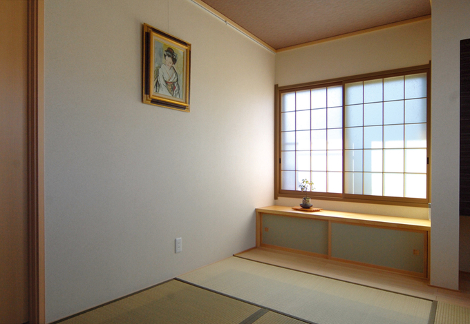 物を多く置かないことでスッキリとしたシンプルなスペースに