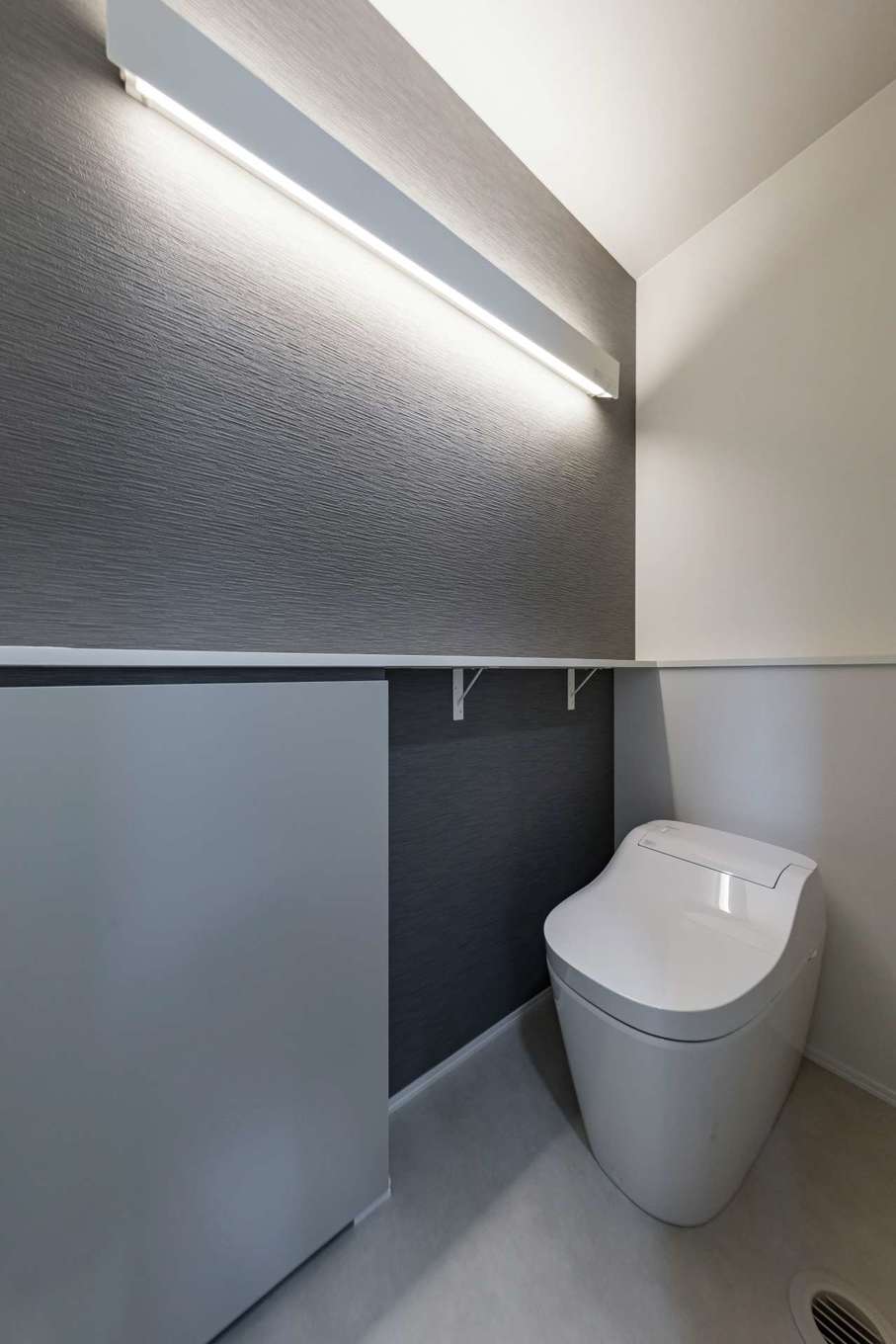 Gate air house/阿部住宅【デザイン住宅、間取り、インテリア】トイレのデザインまでとことんこだわって、ホテルライクな空間に