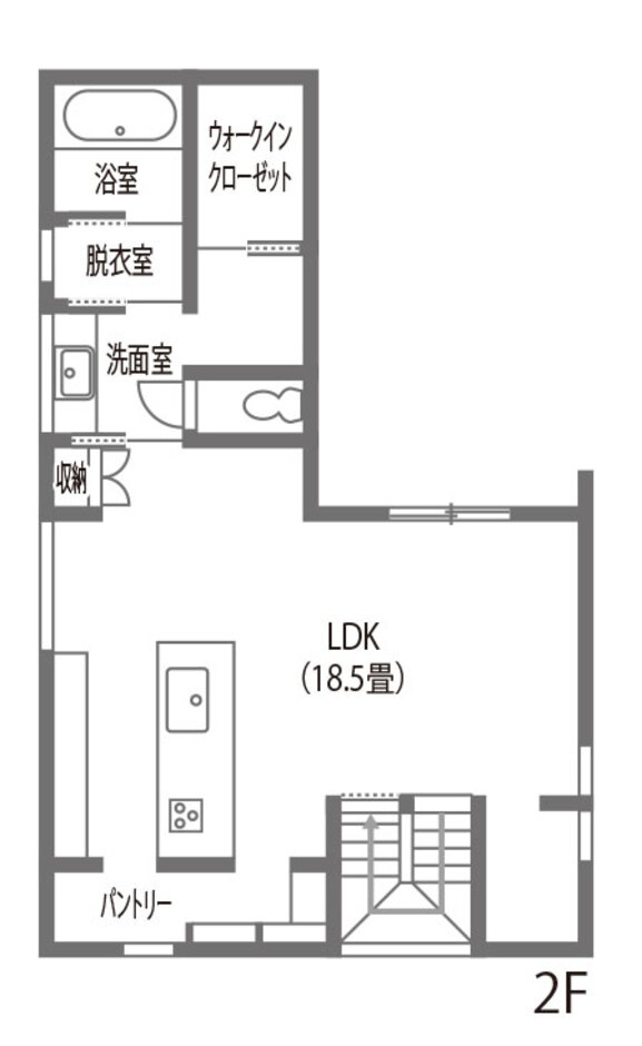 内田建設 豊橋市　2階リビングの家 2階