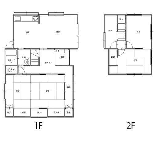 リノベーション前の間取り図
