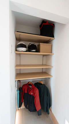 可動棚を活用して室内を常に美しくキープ