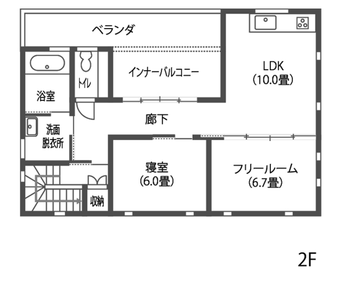 藤田工務店 サロンが併設されている「自然との調和」したお家 2階