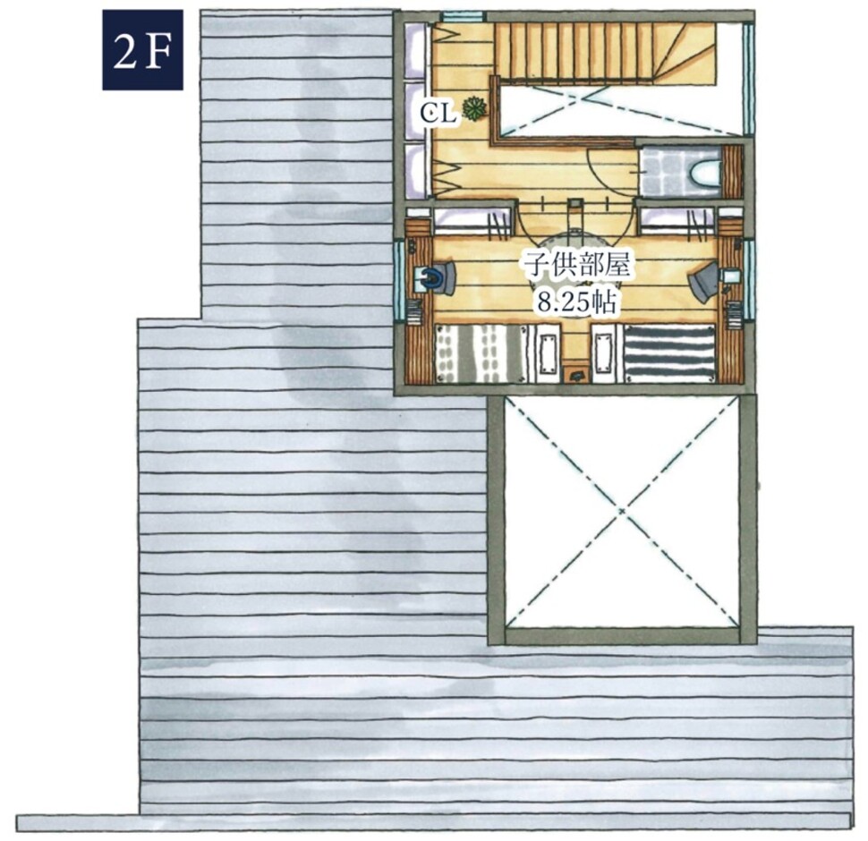 ARRCH アーチ 平屋のように暮らせる中庭とつながる住まい 2階