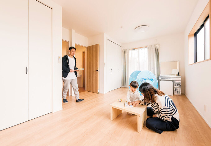 希望したイメージ通り、広々と使える子ども部屋