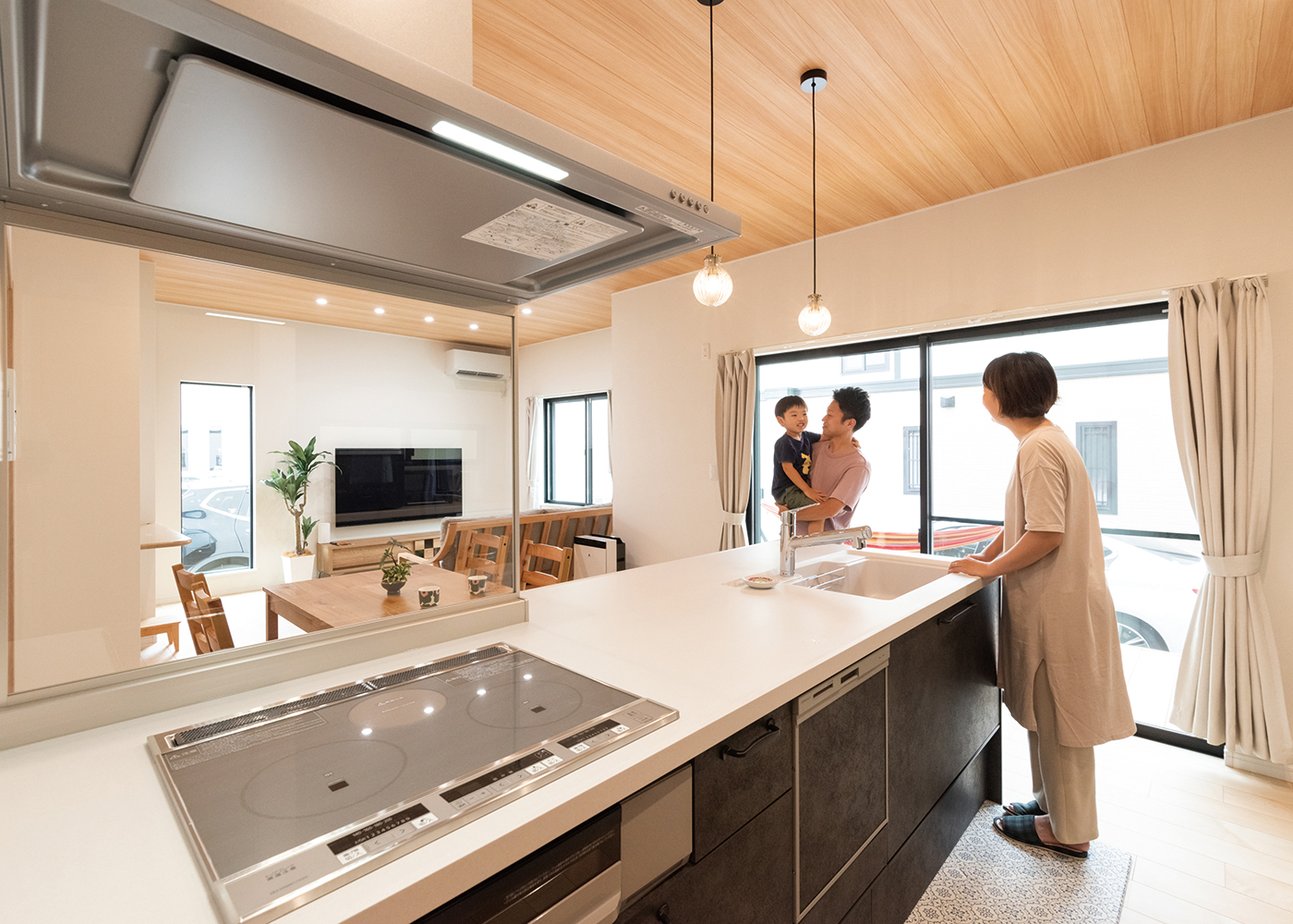アイワホームサービス【1000万円台、デザイン住宅、間取り】キッチンからの景色