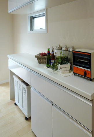 ゴミ箱の置くスペースもしっかりと確保