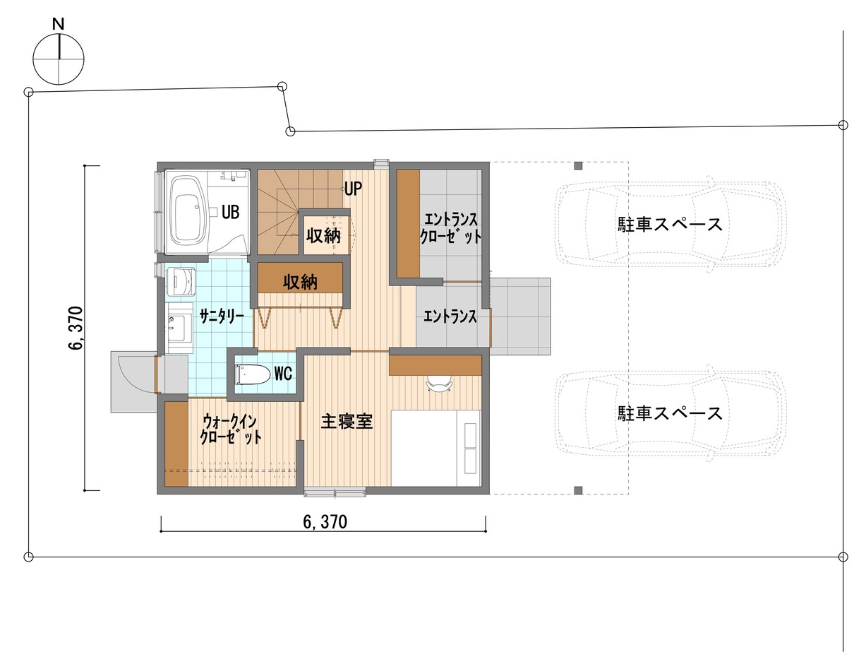 荒川工務店（ASJ豊橋スタジオ） 2階からの眺望を楽しむ住まい 1階