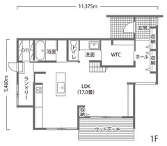 シンプルで洗練されたギャラリーのような家