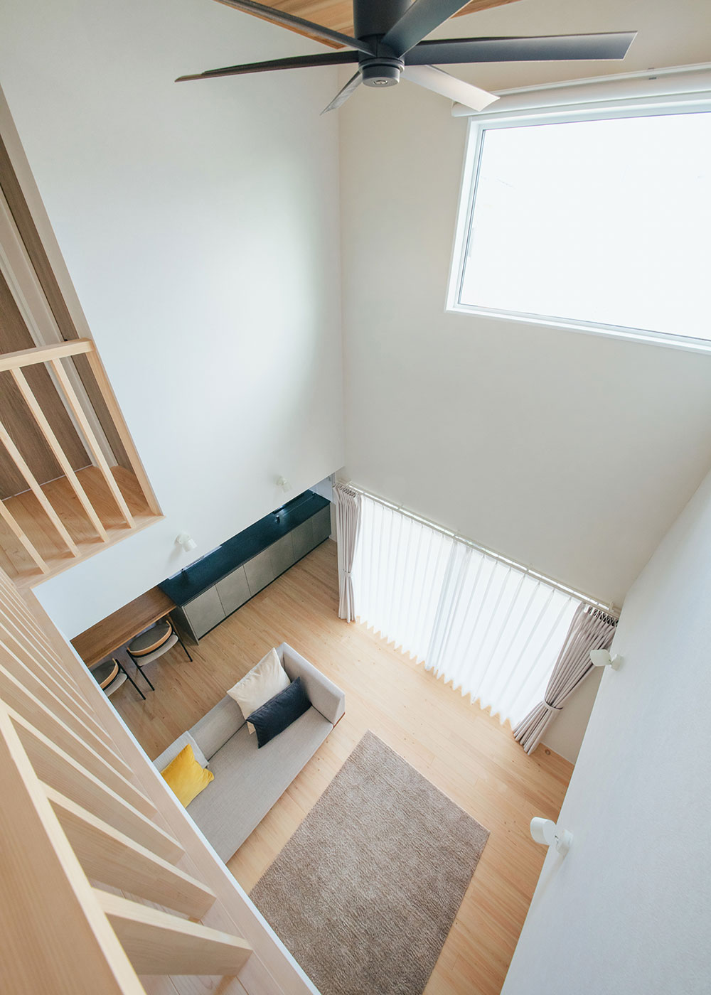 フジモクの家（富士木材）【自然素材、狭小住宅、省エネ】優れた性能のおかげでエアコン1台で快適